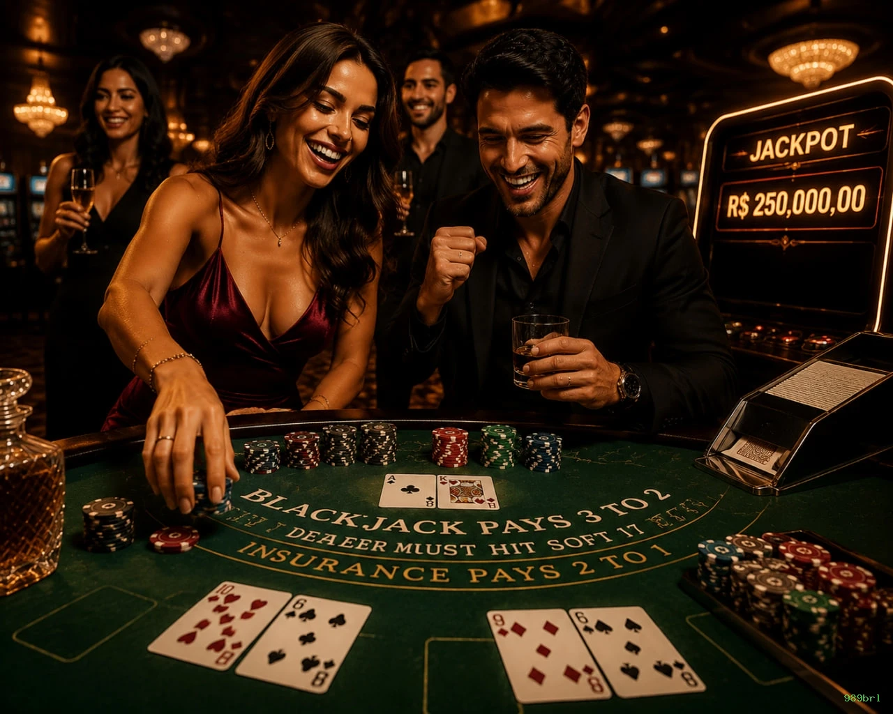 Slots com prêmios 989brl